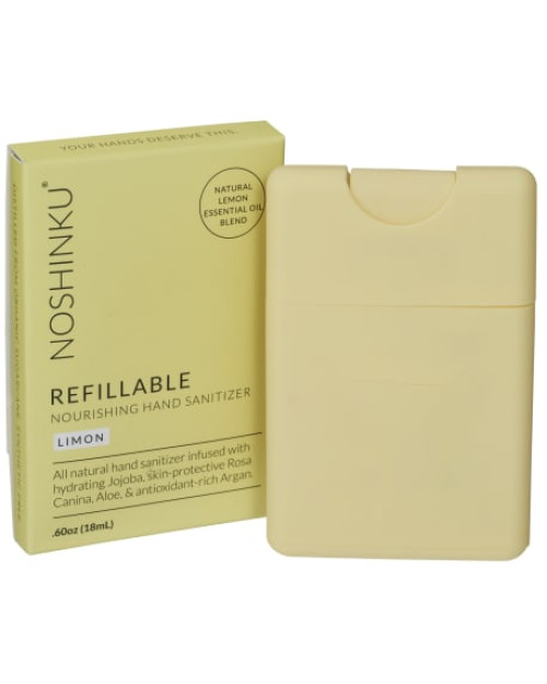 Désinfectant pour les mains de poche rechargeable Noshinku de 0,6 oz
