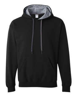 Molleton deux tons à capuchon et cordon contrastant 