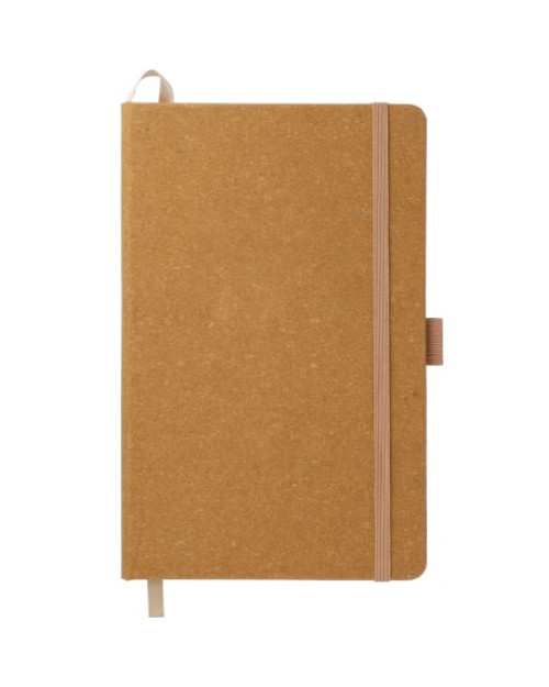 Carnet de notes relié en cuir recyclé de 5,5" x 8,5"