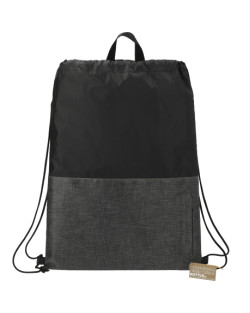 Sac à cordon recyclé à fermeture éclair Ash