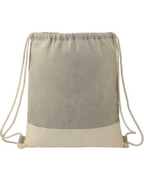 Sac à cordon en coton recyclé fendu