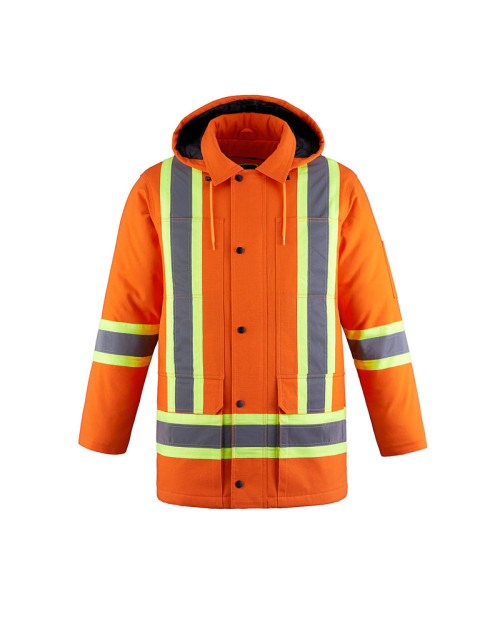 L01292 - Kingpin - Parka en toile de coton haute visibilité pour hommes