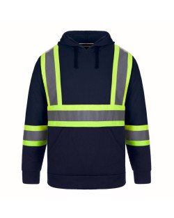 L01375 - Long Haul - Sweat à capuche en polyester haute visibilité pour hommes