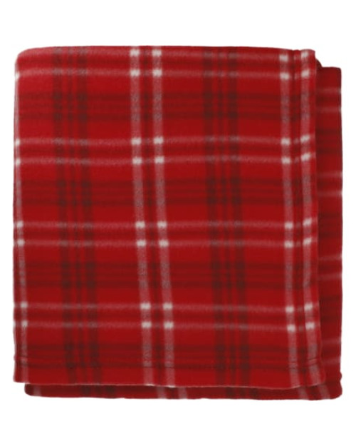 Couverture polaire à carreaux