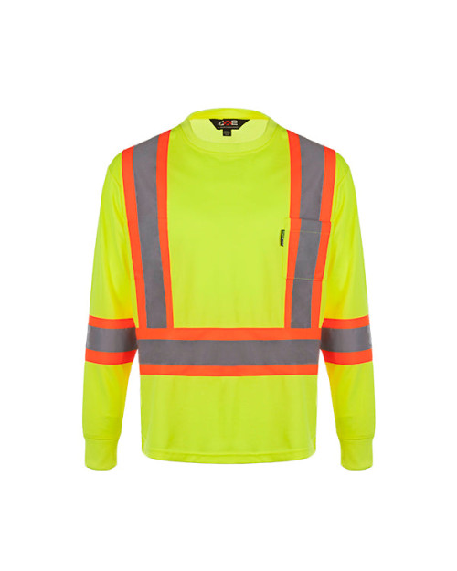 S05970 - Lookout - Chemise de sécurité à manches longues haute visibilité pour hommes