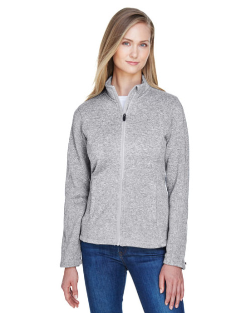 Manteau pour femme Bristol en molleton tricot chandail avec glissière pleine longueur de Devon & Jones